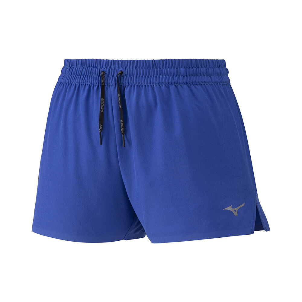 Pantaloncini Mizuno Running Aero 2.5 Donna - Blu - 47103-PJCQ